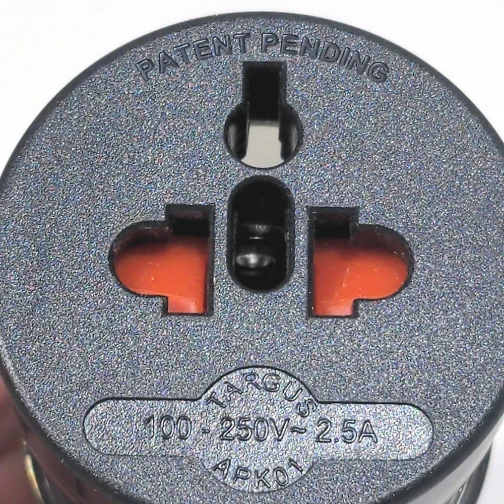 Targus World Power Travel Adapter APK01 Universal 100-250V 2.5A Black Compact
